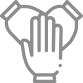 Stacked hands icon
